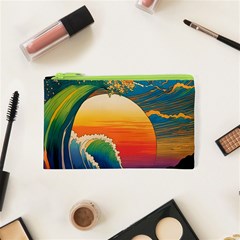 Waves Rainbow Sea Cosmetic Bag (xs) by uniart180623