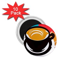 Coffee Tea Cappuccino 1 75  Magnets (10 Pack)  by uniart180623