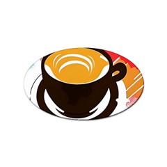 Coffee Tea Cappuccino Sticker Oval (100 Pack) by uniart180623