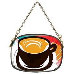 Coffee Tea Cappuccino Chain Purse (two Sides) by uniart180623