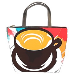 Coffee Tea Cappuccino Bucket Bag by uniart180623