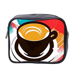 Coffee Tea Cappuccino Mini Toiletries Bag (two Sides) by uniart180623