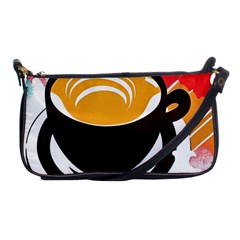 Coffee Tea Cappuccino Shoulder Clutch Bag by uniart180623