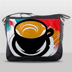 Coffee Tea Cappuccino Messenger Bag by uniart180623