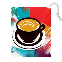 Coffee Tea Cappuccino Drawstring Pouch (5xl)