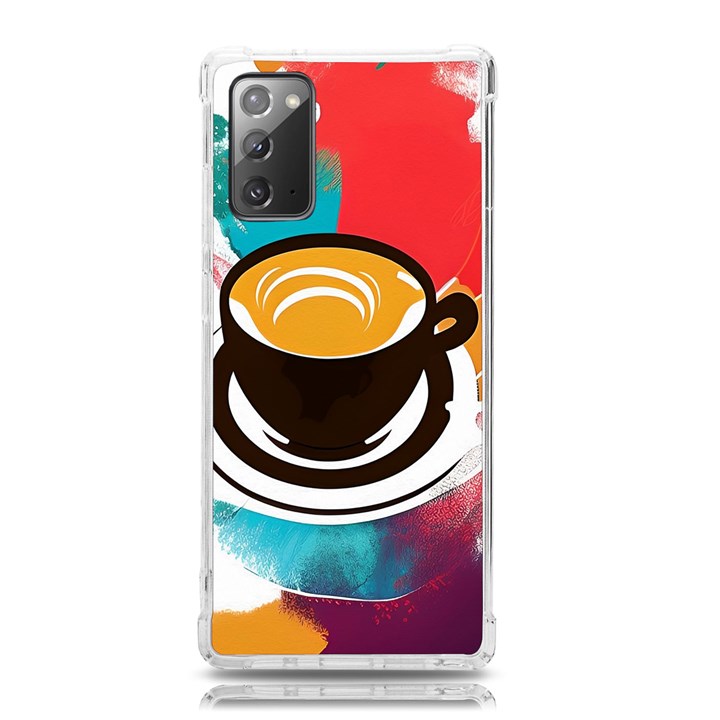 Coffee Tea Cappuccino Samsung Galaxy Note 20 TPU UV Case