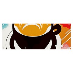 Coffee Tea Cappuccino Banner And Sign 8  X 3  by uniart180623