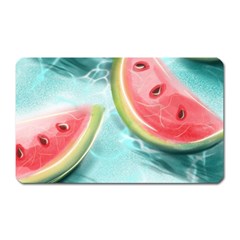 Watermelon Fruit Juicy Summer Heat Magnet (rectangular) by uniart180623