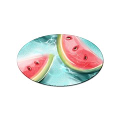 Watermelon Fruit Juicy Summer Heat Sticker Oval (100 Pack) by uniart180623