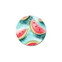 Watermelon Fruit Juicy Summer Heat Golf Ball Marker by uniart180623