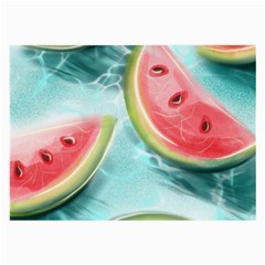 Watermelon Fruit Juicy Summer Heat Large Glasses Cloth by uniart180623