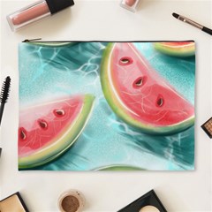 Watermelon Fruit Juicy Summer Heat Cosmetic Bag (xl) by uniart180623