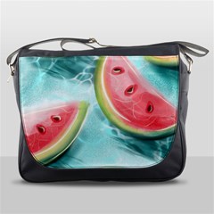 Watermelon Fruit Juicy Summer Heat Messenger Bag by uniart180623