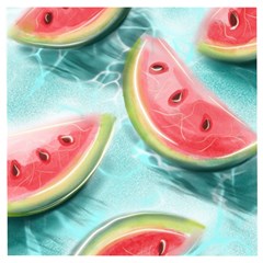 Watermelon Fruit Juicy Summer Heat Wooden Puzzle Square by uniart180623