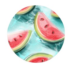 Watermelon Fruit Juicy Summer Heat Mini Round Pill Box (pack Of 5) by uniart180623