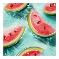 Watermelon Fruit Juicy Summer Heat Banner And Sign 3  X 3  by uniart180623