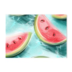 Watermelon Fruit Juicy Summer Heat Crystal Sticker (a4) by uniart180623