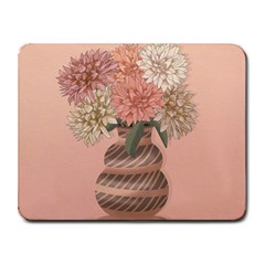 Flowers Vase Rose Plant Vintage Small Mousepad by uniart180623