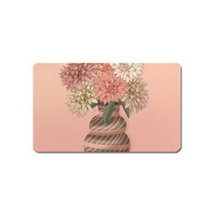 Flowers Vase Rose Plant Vintage Magnet (name Card) by uniart180623