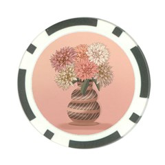 Flowers Vase Rose Plant Vintage Poker Chip Card Guard (10 Pack) by uniart180623