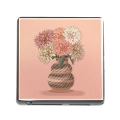 Flowers Vase Rose Plant Vintage Memory Card Reader (square 5 Slot) by uniart180623