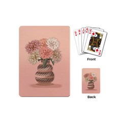 Flowers Vase Rose Plant Vintage Playing Cards Single Design (mini) by uniart180623