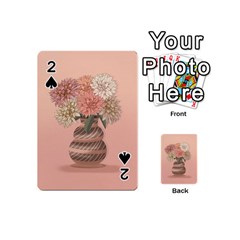 Flowers Vase Rose Plant Vintage Playing Cards 54 Designs (mini) by uniart180623