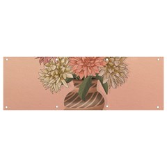 Flowers Vase Rose Plant Vintage Banner And Sign 9  X 3  by uniart180623