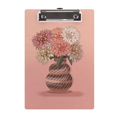 Flowers Vase Rose Plant Vintage A5 Acrylic Clipboard by uniart180623