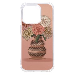 Flowers Vase Rose Plant Vintage Iphone 14 Pro Tpu Uv Print Case by uniart180623