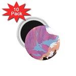 Pink Mountains Grand Canyon Psychedelic Mountain 1.75  Magnets (10 pack)  Front