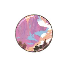 Pink Mountains Grand Canyon Psychedelic Mountain Hat Clip Ball Marker by uniart180623