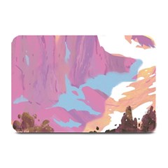 Pink Mountains Grand Canyon Psychedelic Mountain Plate Mats by uniart180623