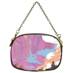 Pink Mountains Grand Canyon Psychedelic Mountain Chain Purse (one Side) by uniart180623