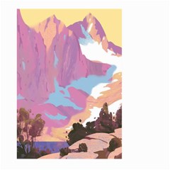 Pink Mountains Grand Canyon Psychedelic Mountain Large Garden Flag (two Sides) by uniart180623