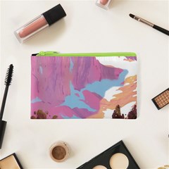 Pink Mountains Grand Canyon Psychedelic Mountain Cosmetic Bag (xs) by uniart180623