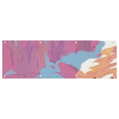 Pink Mountains Grand Canyon Psychedelic Mountain Banner And Sign 9  X 3  by uniart180623