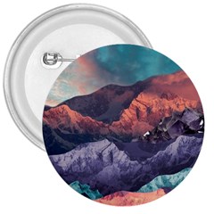 Adventure Psychedelic Mountain 3  Buttons by uniart180623