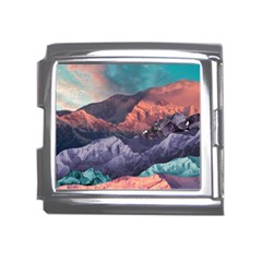 Adventure Psychedelic Mountain Mega Link Italian Charm (18mm) by uniart180623