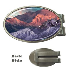 Adventure Psychedelic Mountain Money Clips (oval)  by uniart180623