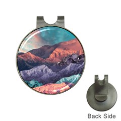 Adventure Psychedelic Mountain Hat Clips With Golf Markers by uniart180623