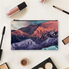 Adventure Psychedelic Mountain Cosmetic Bag (medium) by uniart180623