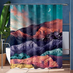 Adventure Psychedelic Mountain Shower Curtain 60  X 72  (medium)  by uniart180623