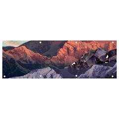 Adventure Psychedelic Mountain Banner And Sign 9  X 3  by uniart180623