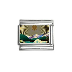 Surreal Art Psychadelic Mountain Italian Charm (9mm) by uniart180623