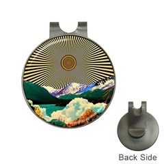 Surreal Art Psychadelic Mountain Hat Clips With Golf Markers by uniart180623