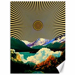 Surreal Art Psychadelic Mountain Canvas 36  X 48  by uniart180623