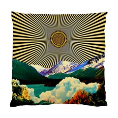 Surreal Art Psychadelic Mountain Standard Cushion Case (two Sides) by uniart180623