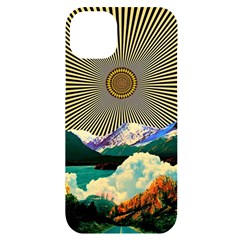 Surreal Art Psychadelic Mountain Iphone 14 Plus Black Uv Print Case