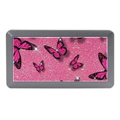 Pink Glitter Butterfly Memory Card Reader (mini) by uniart180623